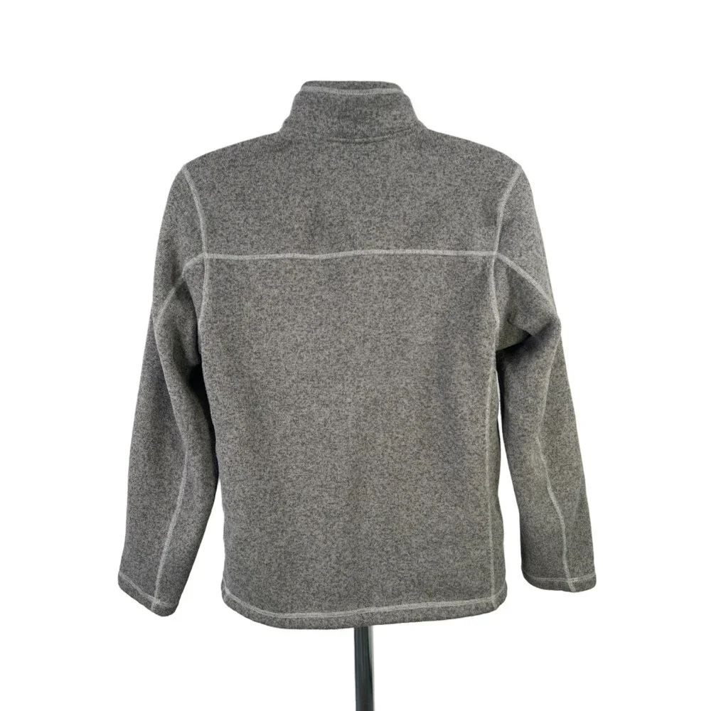 The North Face Men's Gray Gordon Lyons 1/4 Zip Fleece Pullover Jacket - M